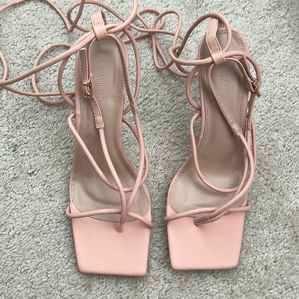 NWOT Wild Diva (Fashion Nova) Lace Up Heels